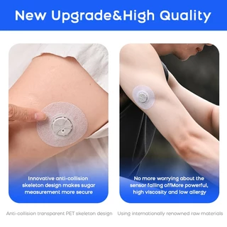 5pcs CGM Anti Slip Pad เทปกาวกันน้ําสําหรับการตรวจสอบกลูโคสต่อเนื่องกาวแพทช์