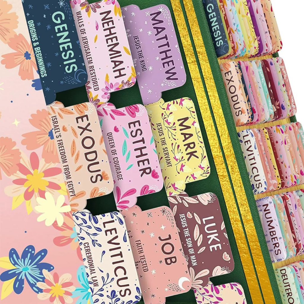 แท็บพระคัมภีร์,75แท็บ,ลามิเนต,bible Journaling Supplies,Bible Tabs Old and New Testament,Bible Tabs 