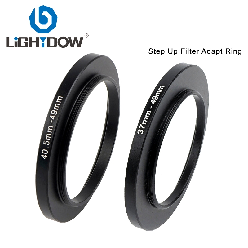 Lightdow โลหะ Stepping Up 37 มม.-49 มม./40.5 มม.-49 มม.กรองอะแดปเตอร์แหวน