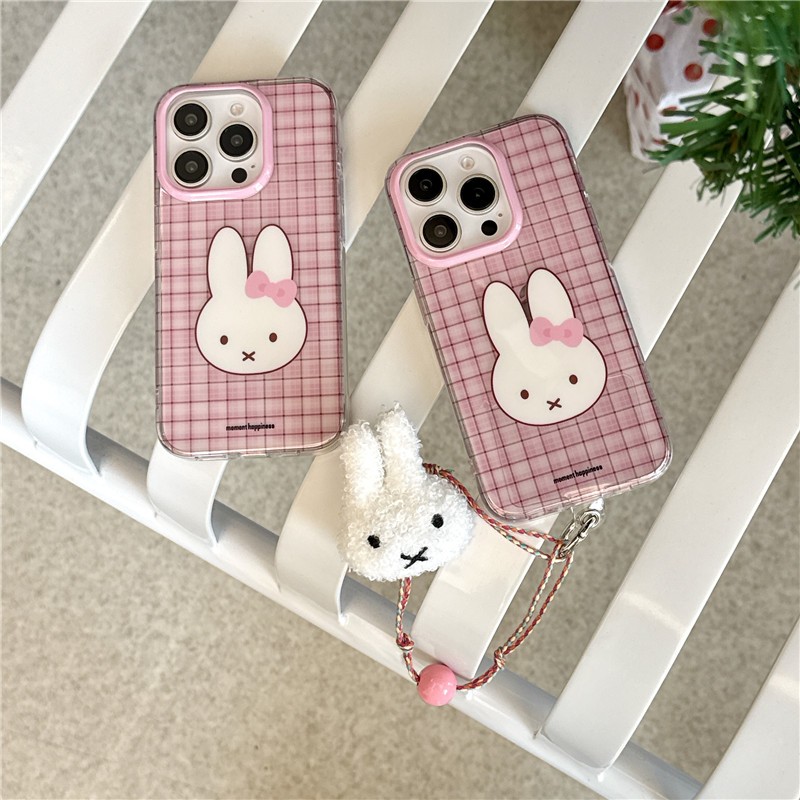 เคส iPhone 16 Pro max 15 Pro max Lattice ลาย miffy วัสดุ TPU เคสโทรศัพท์กระบวนการ IMD