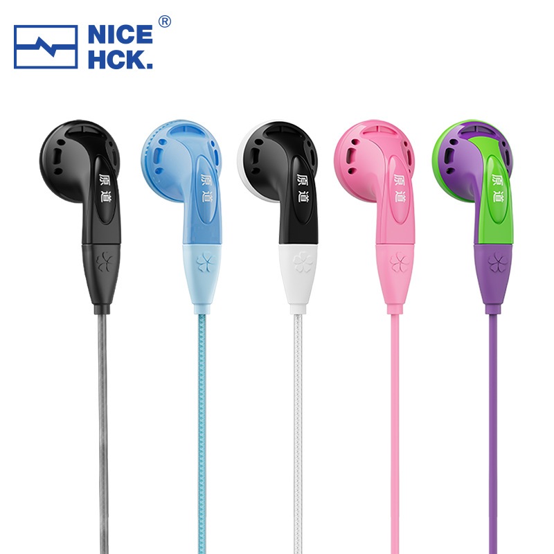 Nicehck YDSmall Vido ขนาดเล็ก HiFi หูฟังแบบมีสาย 14.8 มม.PET แบบไดนามิกหูฟังชนิดใส่ในหูประเภท C 3.5 
