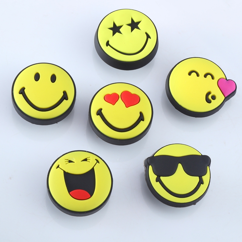 Crocs Crocs Crocs รองเท้า Zhibi Star Hole Flower Fun Cartoon Emoticon Bag Series หัวเข็มขัดรองเท้า