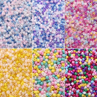 700ชิ้น/แพ็ค2มิลลิเมตรผสมสีแก้วข้าวลูกปัดเมล็ดลูกปัด ทําเอง สร้อยข้อมือสร้อยคอสําหรับเครื่องประดับทําอุปกรณ์