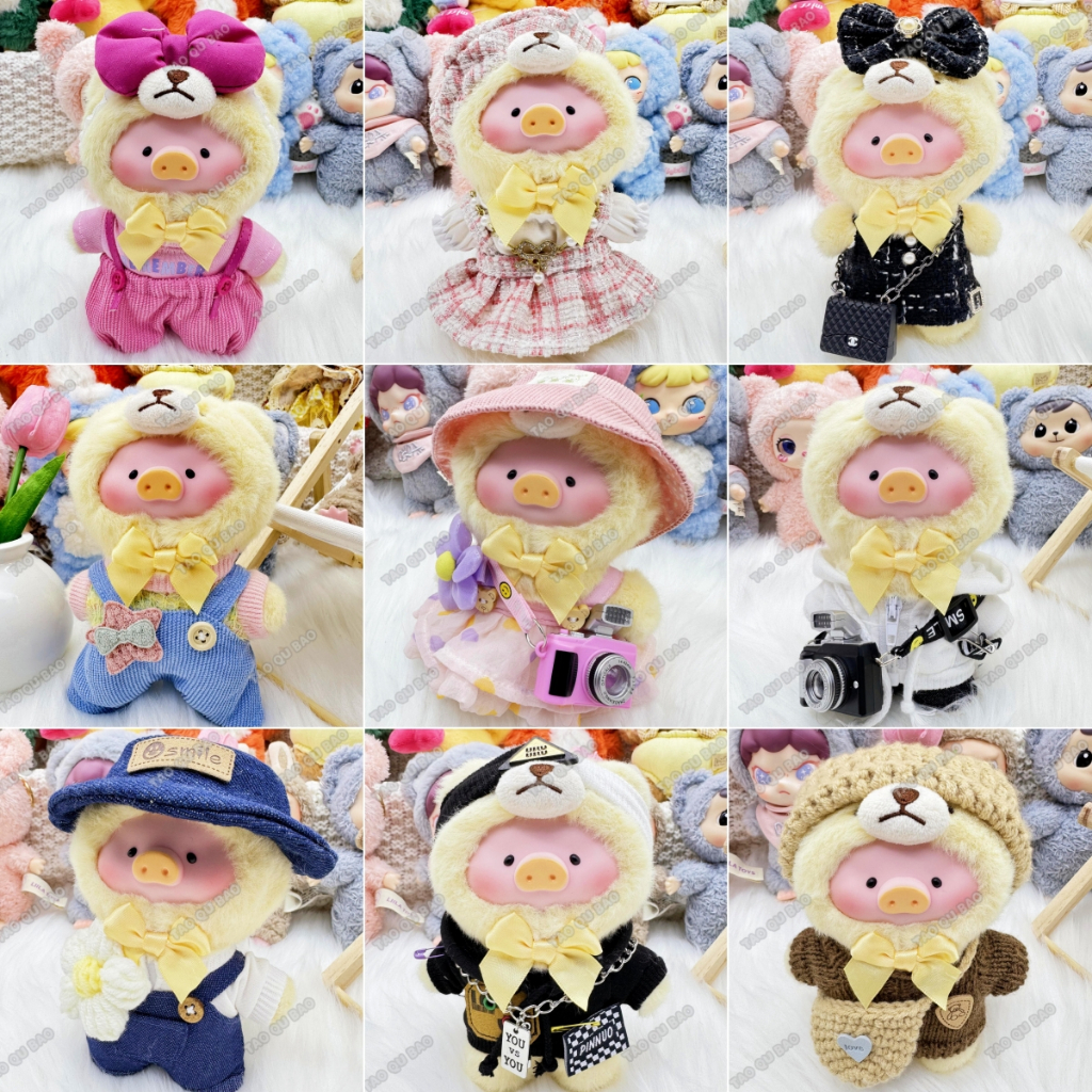 จัดส่งตลอด 24 ชั่วโมงเสื้อผ้าเท่านั้น[FOR LULU] เสื้อผ้าหมู LULU, จั๊มสูท LULU, เสื้อผ้าหมูเท็ดดี้ย้อนยุค