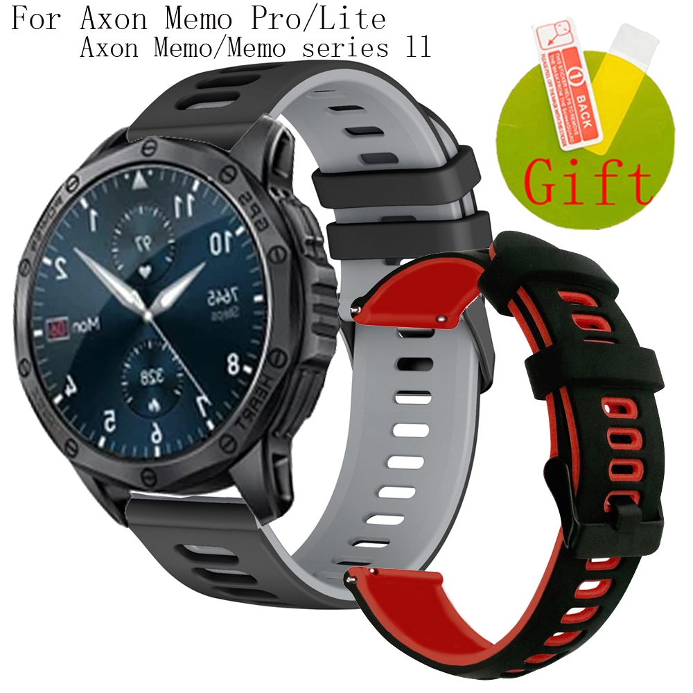 Axon Memo Pro สาย AXON Memo LITE สมาร์ทนาฬิกาสําหรับ Axon memo series ll SmartWatch สายรัดข้อมือซิลิ