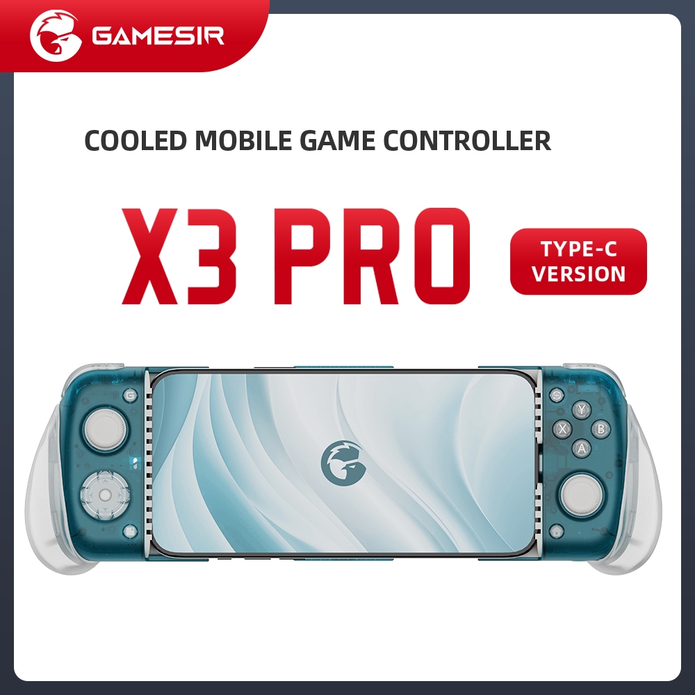 Gamesir X3 Pro ตัวควบคุมเกมมือถือสําหรับ Android, iPhone 15 Series พร้อมคูลเลอร์แบบเคลื่อนย้ายได้, เ