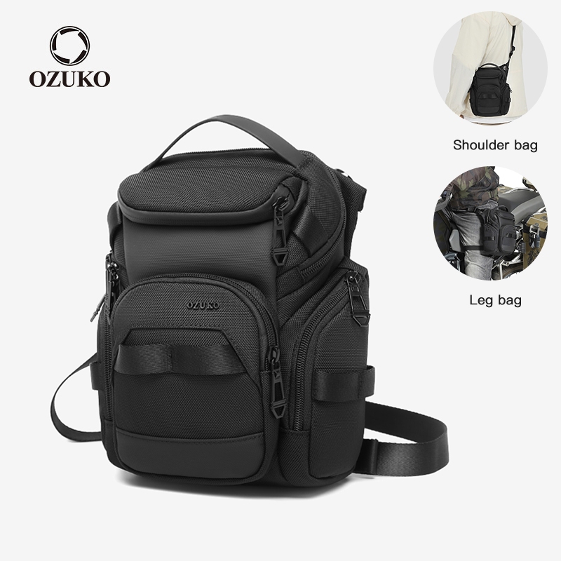 Ozuko Drop Leg Bag Multi Pockets Outdoor Motorcycle Ride กระเป๋าคาดเอวกันน้ํา