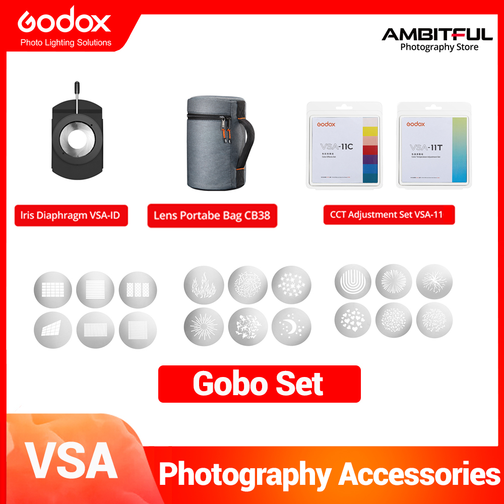 Godox VSA Series อุปกรณ์ถ่ายภาพ VSA-11C VSA-11T VSA-ID VSA-GS1 VSA-GS2 VSA-GS3 VSA-GS4 สําหรับ Spotl