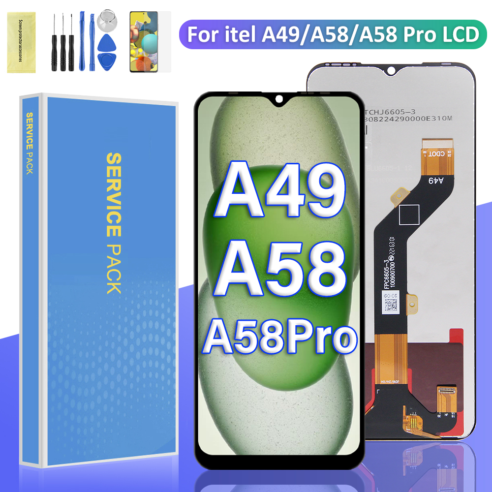 สําหรับ Itel A49 / A58 / A58 Pro จอแสดงผล LCD Digiziter เปลี่ยนชุดหน้าจอสัมผัส