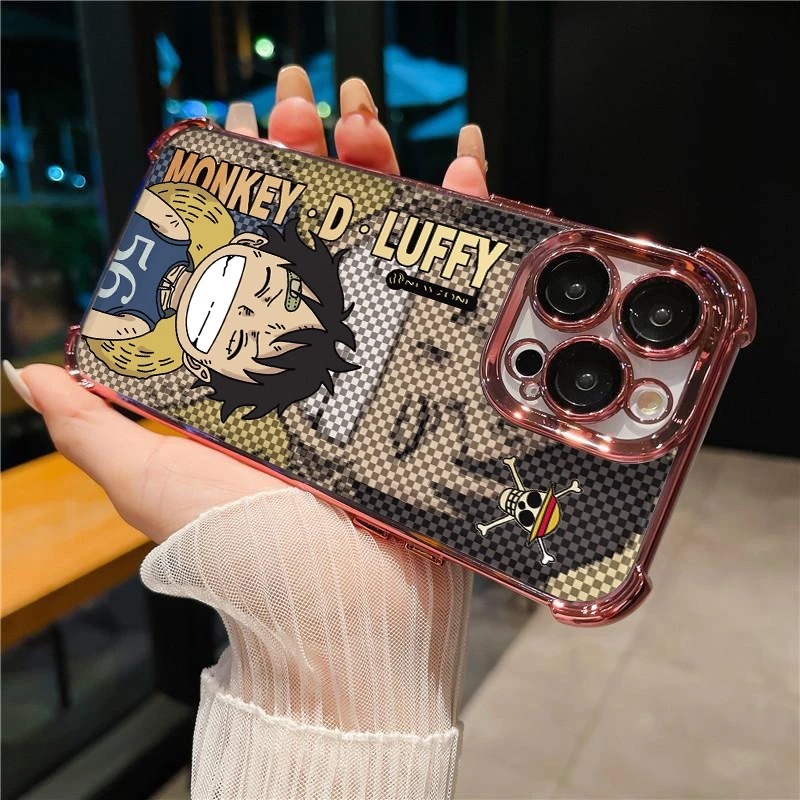 เคส Oppo A3X 4G A98 5G A97 5G A78 5G A53 A33 A76 A96 A92 A52 สี่มุมซิลิโคนจูเนียร์ Lufly กรณีโทรศัพท