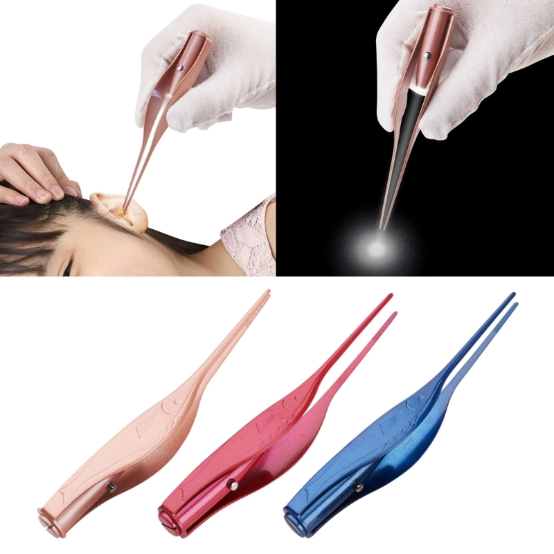 Led Ear Wax Remover เครื่องมือขี้หูทําความสะอาดหู Curette แหนบหูสแตนเลส
