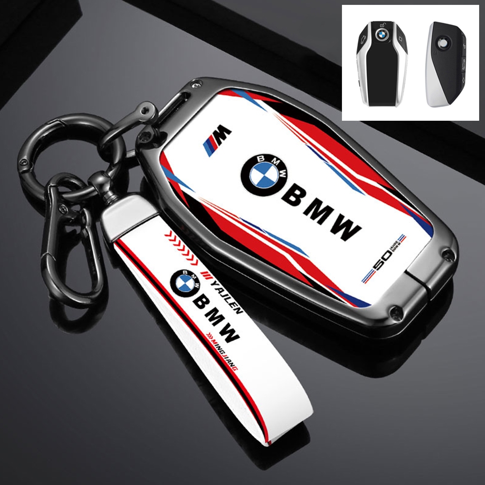 สังกะสีอัลลอยด์ใหม่สมาร์ทซิลิโคนเหลวกุญแจรถสําหรับ 2023 ใหม่ BMW I3s I4 M50 I5 I7 I8 IX M60 IX1 IX2 