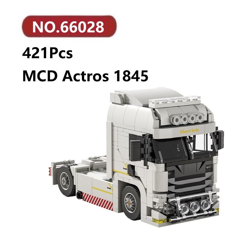 ✨MCD Actros 1845 รถบรรทุก โมเดลประกอบแล้ว 421ชิ้น Xbert Car ของเล่นจิ๊กซอว์