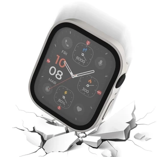 ผ้าป้องกันหน้าจอกันน้ำ Matte Glass + Cover กรอบเต็มรูปแบบสำหรับ iWatch Series 11/10/9/8/7/6/5/4 / SE Ultra 49mm 46mm 45mm 41mm 44mm 40mm 42mm