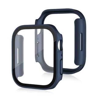 ผ้าป้องกันหน้าจอกันน้ำ Matte Glass + Cover กรอบเต็มรูปแบบสำหรับ iWatch Series 11/10/9/8/7/6/5/4 / SE Ultra 49mm 46mm 45mm 41mm 44mm 40mm 42mm
