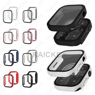 ผ้าป้องกันหน้าจอกันน้ำ Matte Glass + Cover กรอบเต็มรูปแบบสำหรับ iWatch Series 11/10/9/8/7/6/5/4 / SE Ultra 49mm 46mm 45mm 41mm 44mm 40mm 42mm