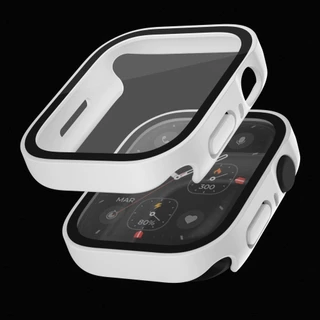 ผ้าป้องกันหน้าจอกันน้ำ Matte Glass + Cover กรอบเต็มรูปแบบสำหรับ iWatch Series 11/10/9/8/7/6/5/4 / SE Ultra 49mm 46mm 45mm 41mm 44mm 40mm 42mm