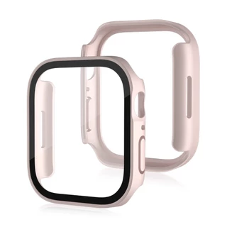 ผ้าป้องกันหน้าจอกันน้ำ Matte Glass + Cover กรอบเต็มรูปแบบสำหรับ iWatch Series 11/10/9/8/7/6/5/4 / SE Ultra 49mm 46mm 45mm 41mm 44mm 40mm 42mm