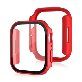 ผ้าป้องกันหน้าจอกันน้ำ Matte Glass + Cover กรอบเต็มรูปแบบสำหรับ iWatch Series 11/10/9/8/7/6/5/4 / SE Ultra 49mm 46mm 45mm 41mm 44mm 40mm 42mm
