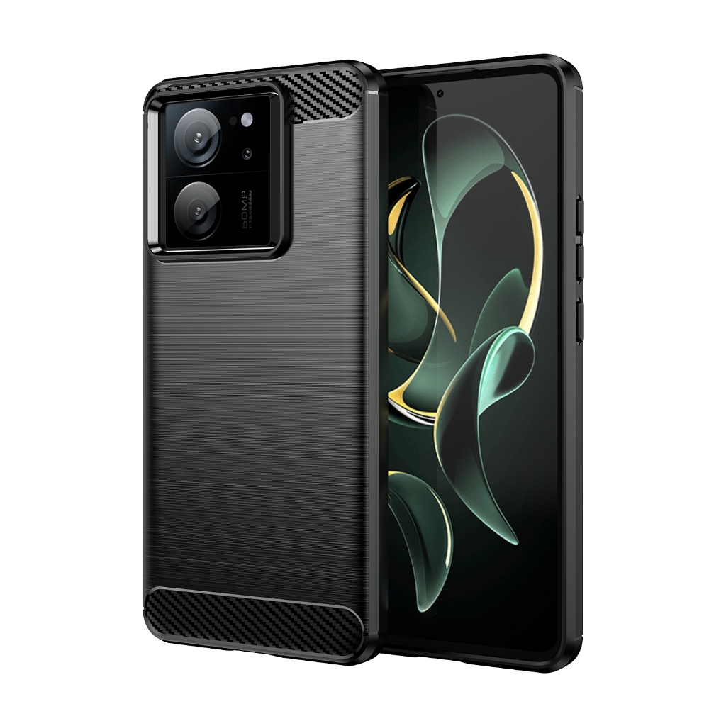 สําหรับ Xiaomi mi 13T /Xiaomi 13T Pro,เคสป้องกันคาร์บอนไฟเบอร์แบบแปรง,ป้องกันการตก,ป้องกันรอยขีดข่วน,ปกป้องเคสโทรศัพท์ธุรกิจ