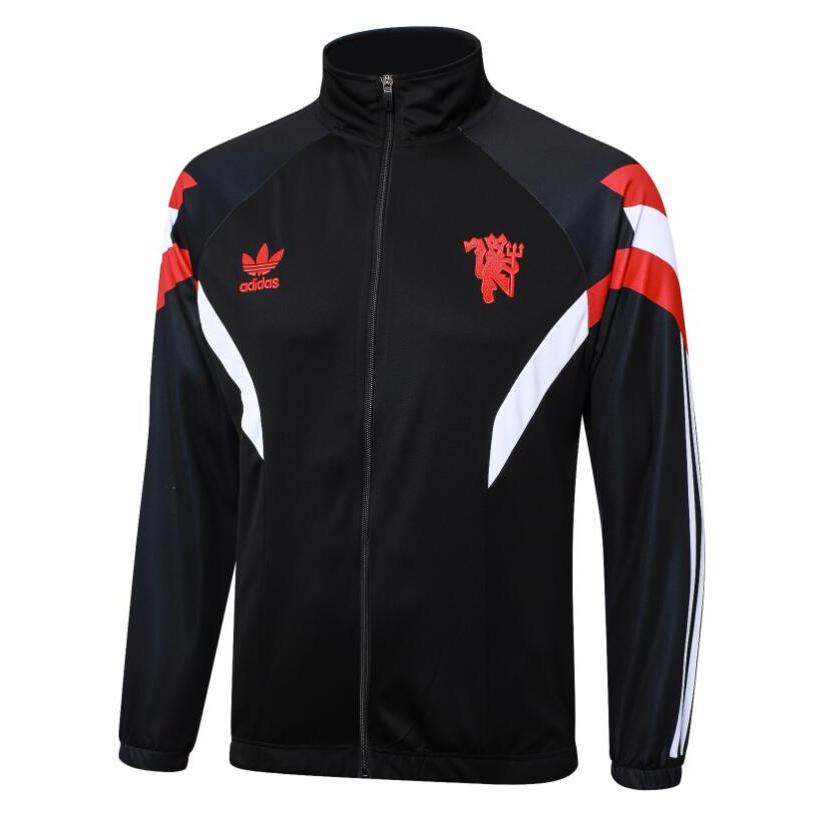 [คลังสินค้าพร้อม] 24/25 Manchester United Ronaldo แขนยาวแฟชั่น Leisure Sports เสื้อแจ็คเก็ตฟุตบอลชุดฝึกซ้อม S-XXL ขนาด