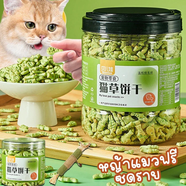 500ก แมวบิสกิต คุกกี้แคทนิป บิสกิตสุนัข ถุง รักษาอาหารแมว ขนมสัตว์เลี้ยง