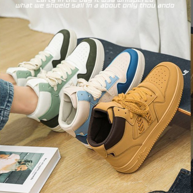 [Cool Man Shoes] Mens High-Top Breathable All-Match รองเท้าผู้ชายด้านล่างนุ่มเพิ่มรองเท้ากีฬาแฟชั่น