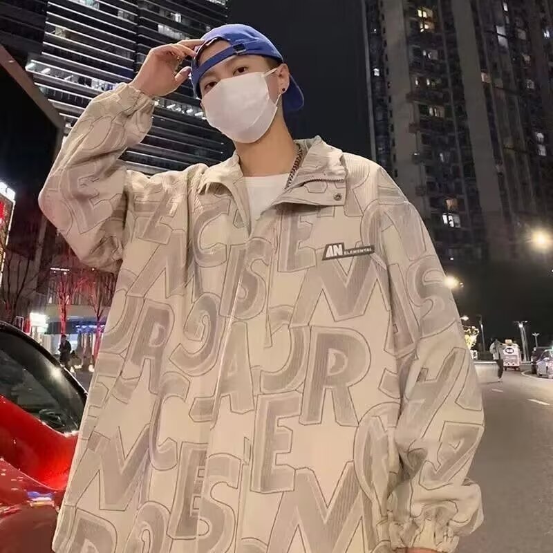 ฤดูใบไม้ร่วงแขนยาวฤดูใบไม้ร่วงฤดูหนาว High-End Corduroy เสื้อผู้ชาย Street สวมใส่สีทึบฝาครอบสวมใส่ด้านนอกเสื้อผู้ชาย m-2xl