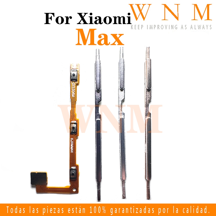 สําหรับ Xiaomi Mi Max Power ปุ่ม Flex บน/ปิดปุ่มสวิทช์ด้านข้าง Key Volume Up Down Flex Cable โทรศัพท์มือถือ Part