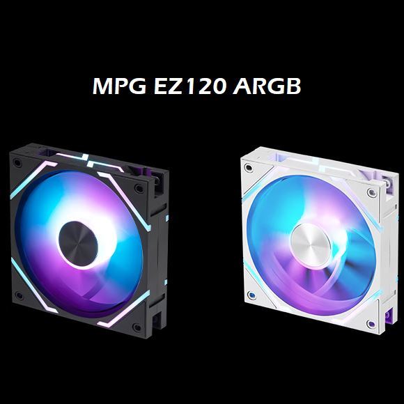 Msi MPG EZ120 ARGB บล็อกสร้างพัดลม 120 มม. PWM สําหรับเคสพีซีและเครื่องทําความเย็น
