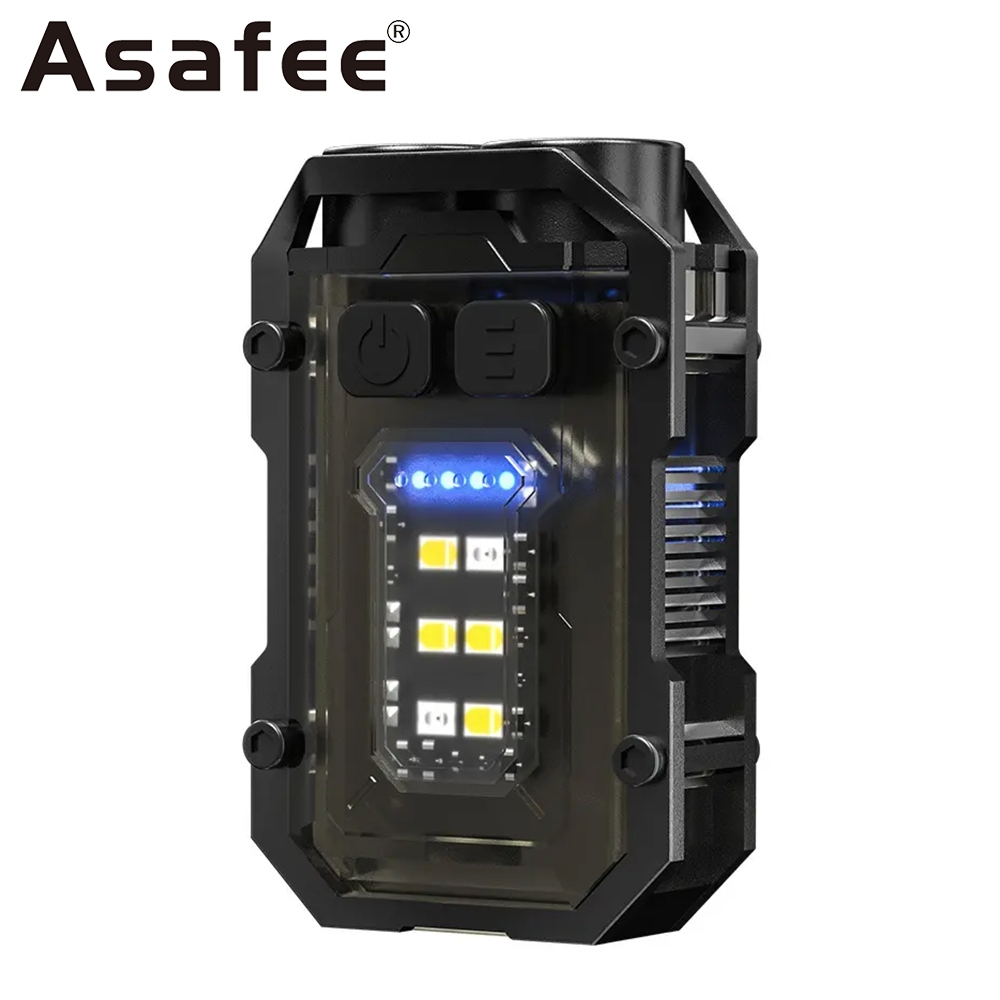Asafee YSD-01 Mini LED พวงกุญแจไฟฉายไฟ LED ไฟฉายโคมไฟพกพาชาร์จกลางแจ้งทํางาน Key Light ในตัว 1 * 800mAh แบตเตอรี่โพลิเมอร์