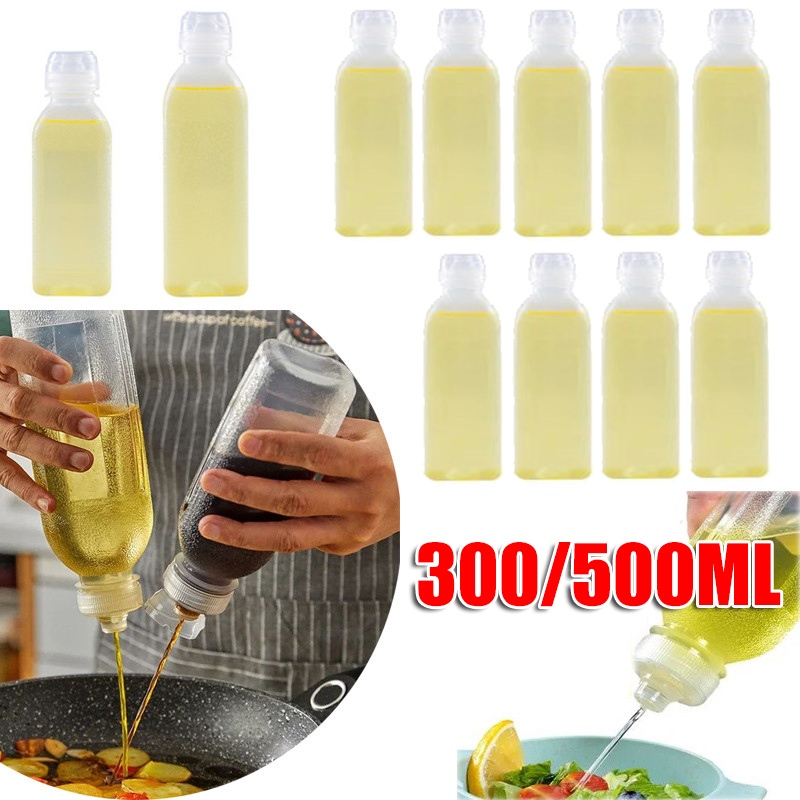 เครื่องจ่ายขวดน้ํามันบีบในครัวขนาด 300 มล./500 มล. - เครื่องจ่ายเครื่องปรุงป้องกันการรั่ว - ขวดบีบพลาสติกในครัว - ขวดซอสมัสตาร์ดซอสมะเขือเทศ
