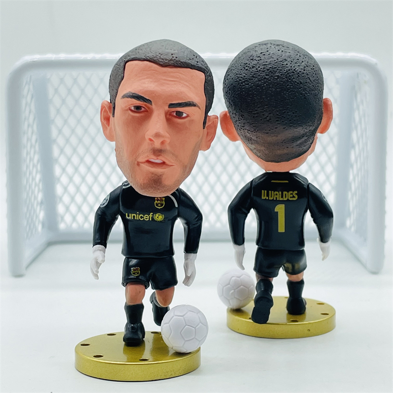 Soccerwe FCB ตุ๊กตาฟุตบอล Valdes ตัวเลข 2009 ฤดูกาล