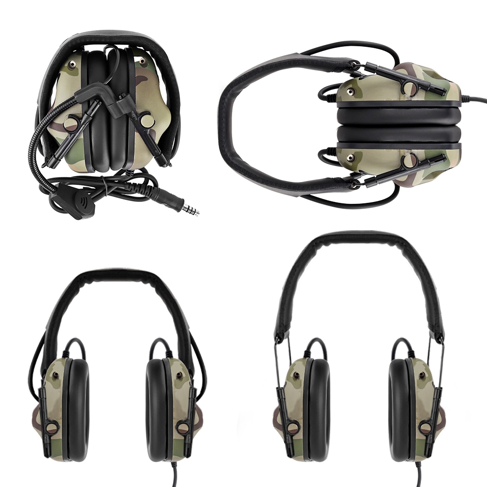 Sinairsoft กลางแจ้งติดหัวรถกระบะเสียงรบกวน Cancelling หูฟังสําหรับการสื่อสาร HD-9 Gen 5th ชิปหูฟัง