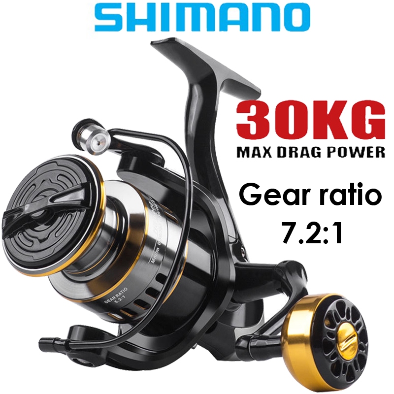 SHIMANO รอกตกปลา ชิมาโน่ รอกสปิน รอกคันเบ็ด รอกเบอร์ 500มินิ-7000 อัตราทดเกียร์ 7.2:1 ลากสูงสุด 30กิ