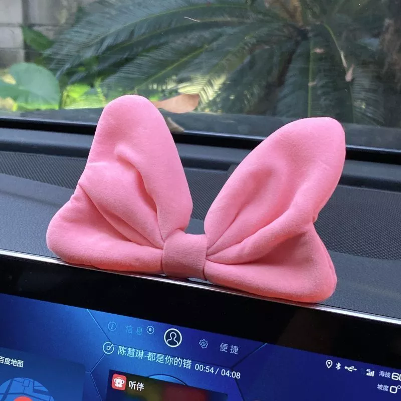 มี 4 สี Bowknot Auto อุปกรณ์เสริมคอนโซลกลางรถตกแต่งภายในรถยนต์ Air Outlet เครื่องประดับ Bow Tie