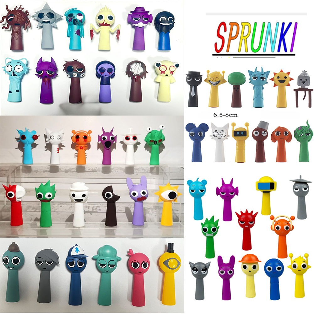 Incredibox Sprunki Action Figure ของขวัญของเล่นโมเดลโลกของ Dandy
