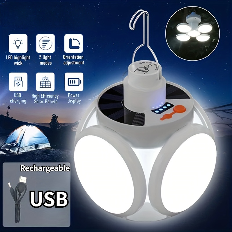 หลอดไฟพกพา LED หลอดไฟ led หลอดไฟโซล่าเซล solar ไฟฉุกเฉิน หลอดไฟฉุกเฉิน หลอดไฟ ไฟ led ไฟโซล่าเซลล์ โคมไฟสามารถพับเก็บได้