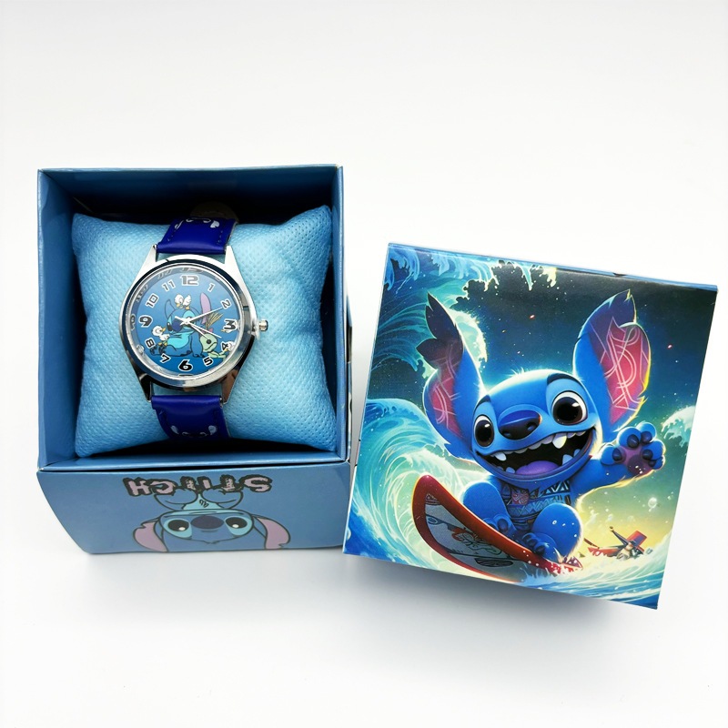 STITCH,นาฬิกา,นาฬิกาเด็ก,นาฬิกาพร้อมกล่อง,ของขวัญ,นาฬิกาอิเล็กทรอนิกส์