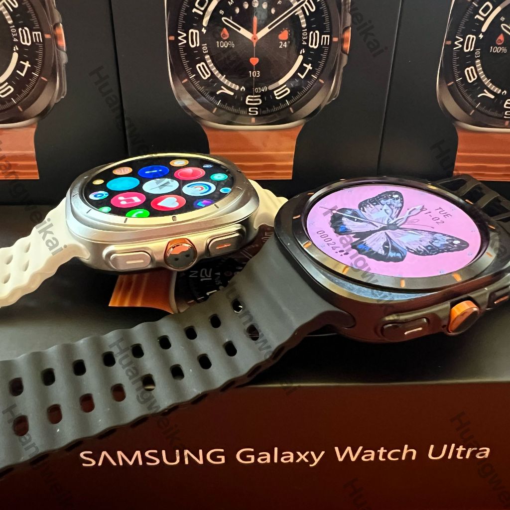 2025 TOP 47 มม.Boot up โลโก้สมาร์ทนาฬิกา Ultra สําหรับ samsung Galaxy Watch Ultra 7 ไร้สายชาร์จ BT Call สําหรับผู้หญิง man smartwatch VS Z85 HK10 H15 MINI ULTRA2