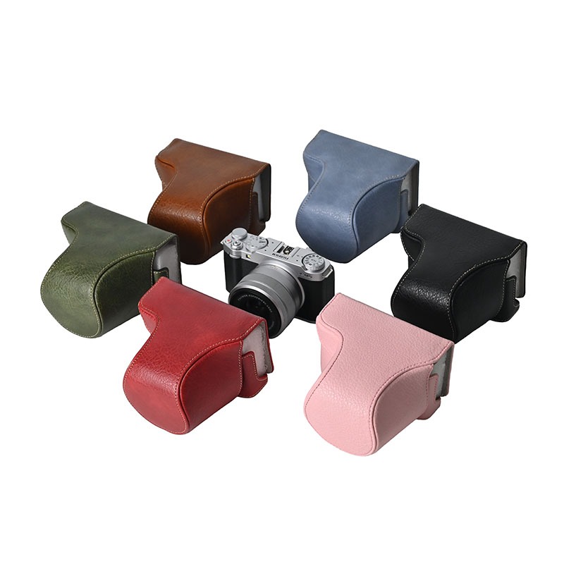 สําหรับ Fujifilm XM5 หนัง PU Fujifilm XM5 กระเป๋ากล้องฝาครอบเต็มตัว