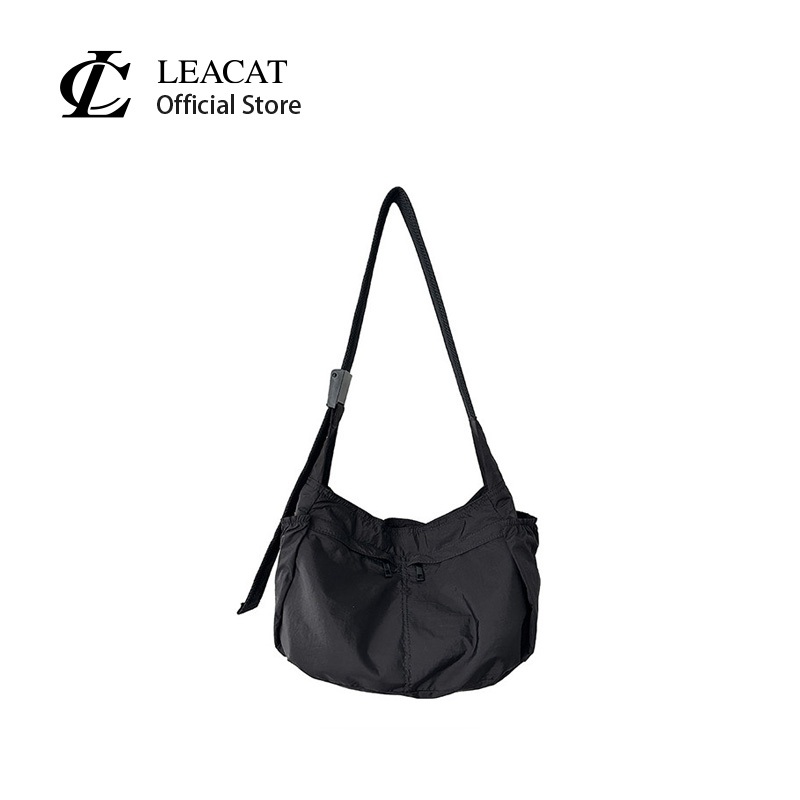 Leacat กระเป๋าสะพายข้าง กันน้ํา น้ําหนักเบา จุของได้เยอะ สําหรับผู้หญิง