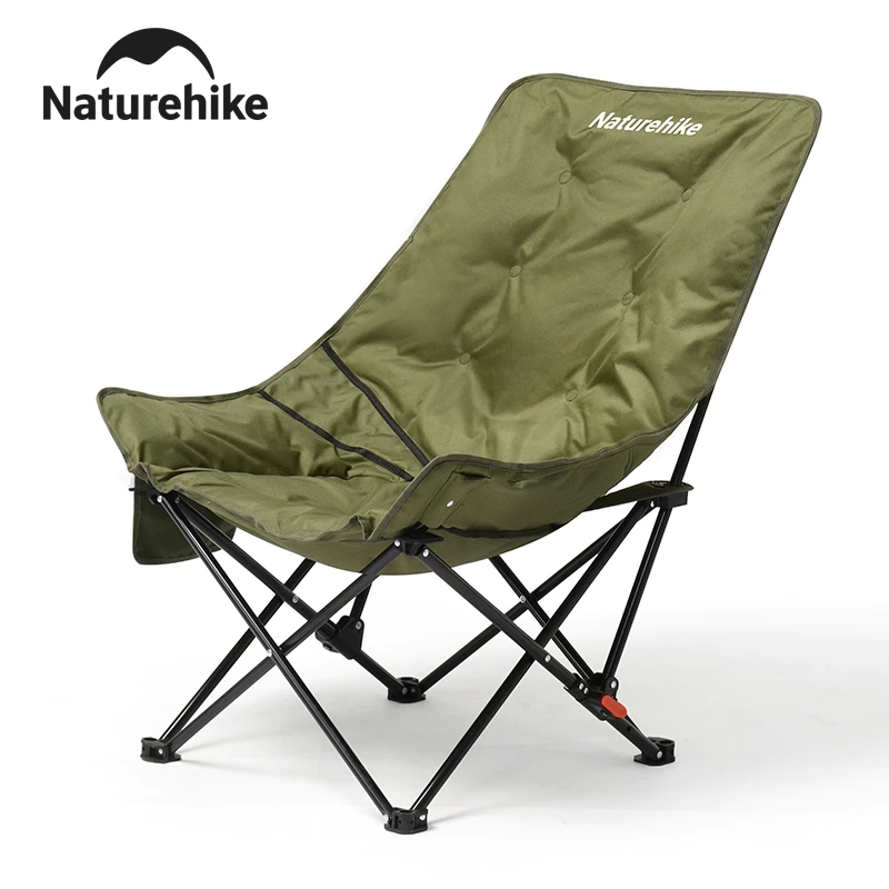 Naturehike เดินป่าธรรมชาติ เก้าอี้ตั้งแคมป์กลางแจ้งแบบปรับได้ แบบพกพาน้ําหนักเบาเปิดอย่างรวดเร็วตกปลาปิกนิกเก้าอี้ชายหาดตั้งแคมป์พับได้ดวงจันทร์เก้าอ