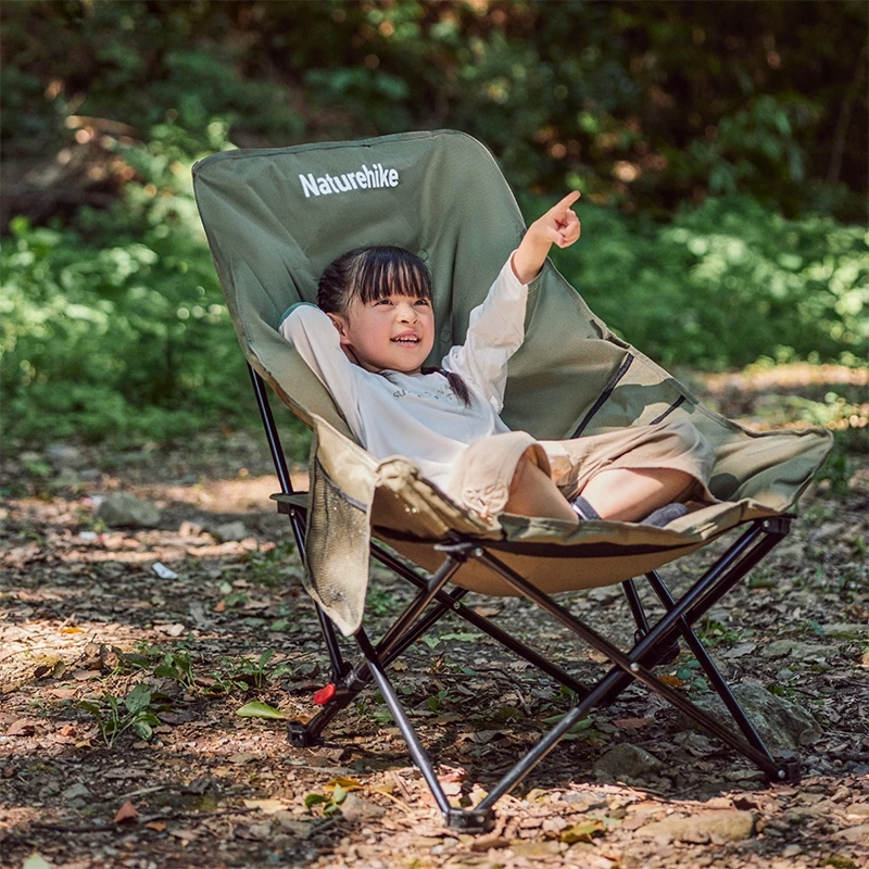 Naturehike เดินป่าธรรมชาติ เก้าอี้ตั้งแคมป์กลางแจ้งแบบปรับได้ แบบพกพาน้ําหนักเบาเปิดอย่างรวดเร็วตกปลาปิกนิกเก้าอี้ชายหาดตั้งแคมป์พับได้ดวงจันทร์เก้าอ thumbnail 4