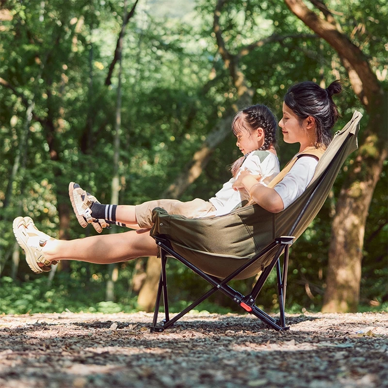 Naturehike เดินป่าธรรมชาติ เก้าอี้ตั้งแคมป์กลางแจ้งแบบปรับได้ แบบพกพาน้ําหนักเบาเปิดอย่างรวดเร็วตกปลาปิกนิกเก้าอี้ชายหาดตั้งแคมป์พับได้ดวงจันทร์เก้าอ thumbnail 9