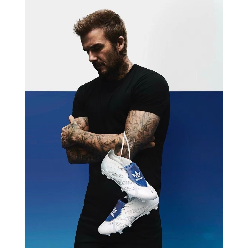 Predator x Beckham x Clover 2024 รุ่นลิมิเต็ดเพียง 3000 คู่ FG 39-45 รองเท้าผ้าใบถักกลางแจ้ง กันลื่นและทนต่อการสึกหรอฟุตบอลเล็บ