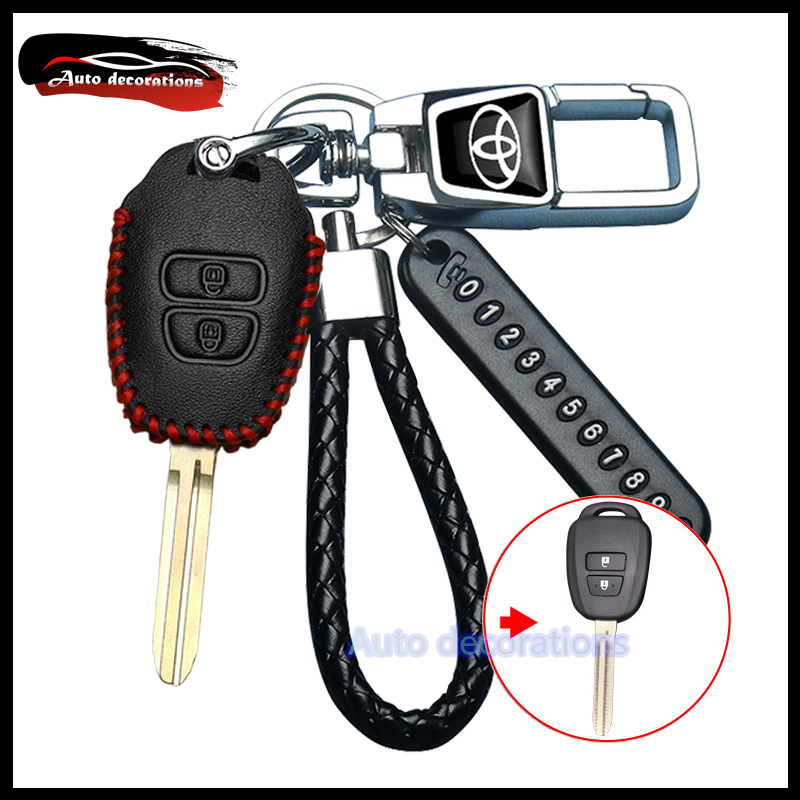 2 ปุ่ม  Toyota เคสกุญแจรถ สําหรับ Toyota YARIS 2023 Sport vios 2013 YARIS 2019 Commuter 2012 YARIS v