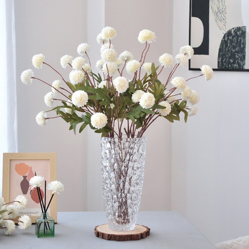 50 ซม.งานแต่งงานตกแต่ง Ball Chrysanthemum เจ้าสาวช่อดอกไม้ประดิษฐ์สําหรับ Party Home Room Decor งานแต่งงานโต๊ะพืช DIY