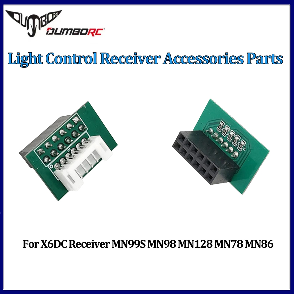 Dumborc ชุดปลั๊กอะแดปเตอร์สําหรับ X6DC ตัวรับสัญญาณ MN99S MN98 MN128 MN78 MN86 RC รถ Crawler รถบรรทุกชุดอุปกรณ์เสริมอะไหล่