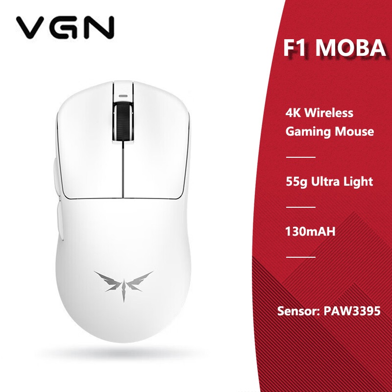 ขายร้อน VGN Dragonfly F1 MOBA เมาส์สําหรับเล่นเกมไร้สายน้ําหนักเบา VGN F1 Pro 2.4G เมาส์ไร้สายแบบมีสาย Dual Mode